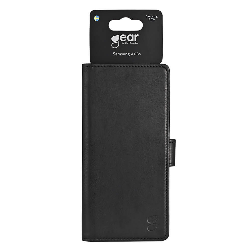 Gear GEAR Samsung Galaxy A03s Fodral Läder Svart