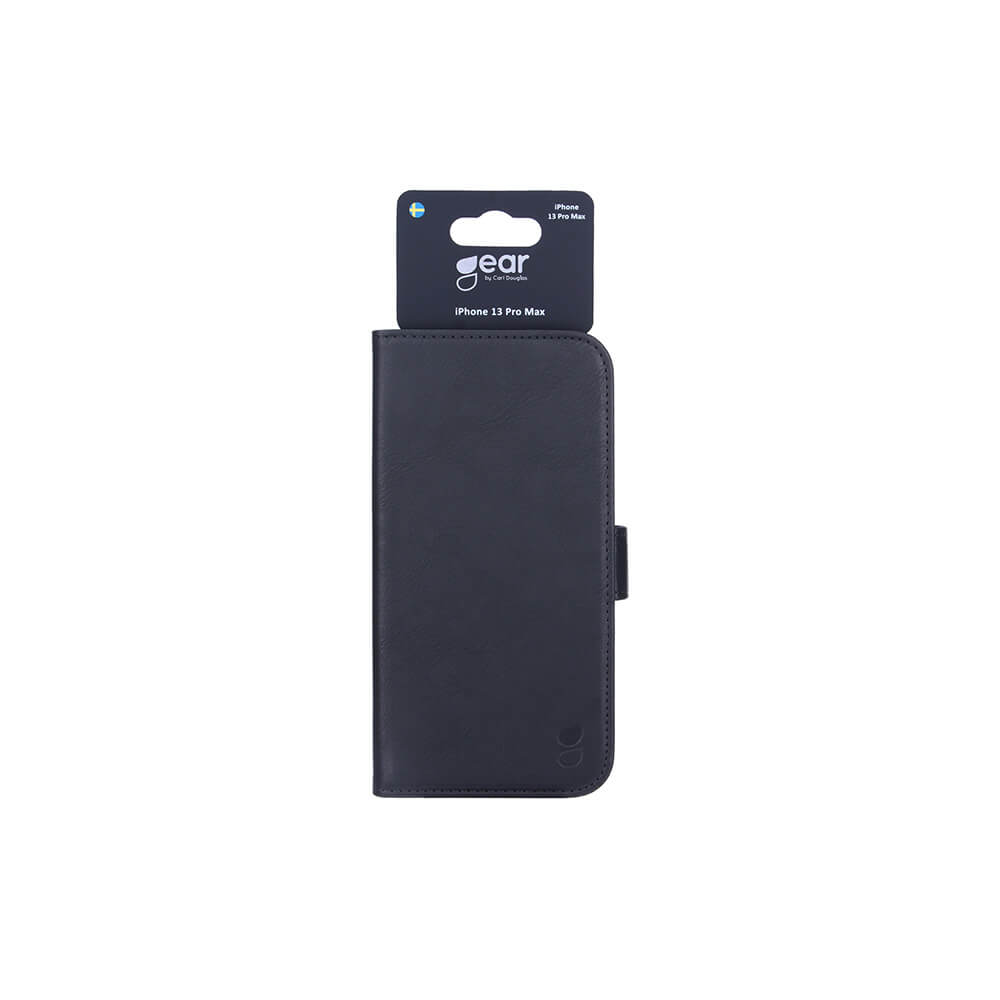 Gear GEAR iPhone 13 Pro Max Fodral Läder Svart