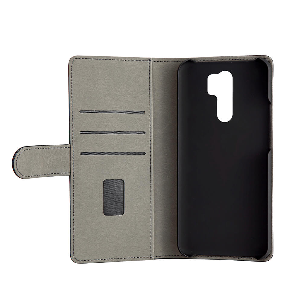 Gear GEAR Xiaomi Redmi 9 Fodral Läder Svart