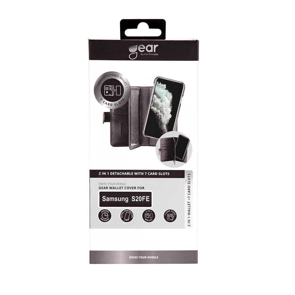 Gear GEAR Samsung Galaxy S20 FE 2in1 Magnet Fodral Flerfack Svart