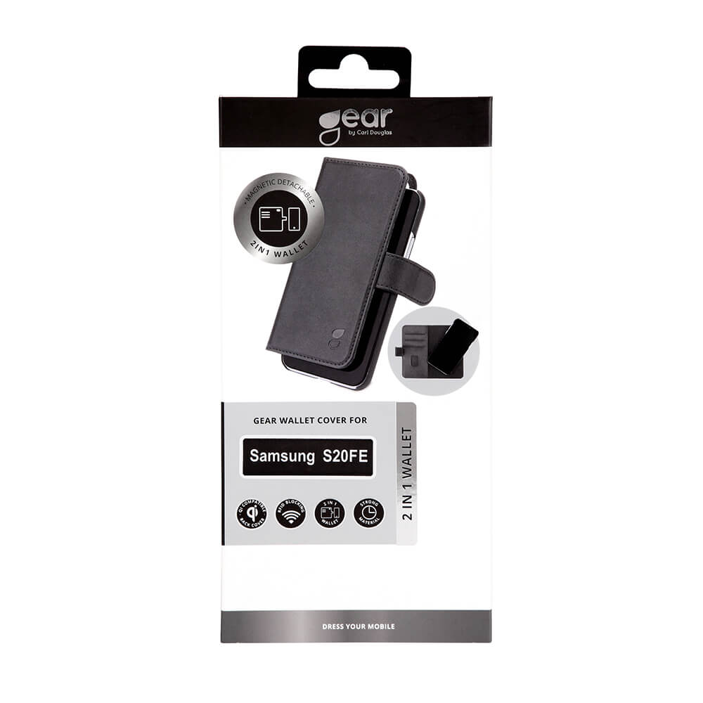 Gear GEAR Samsung Galaxy S20 FE 2in1 Magnet Fodral / Skal Svart