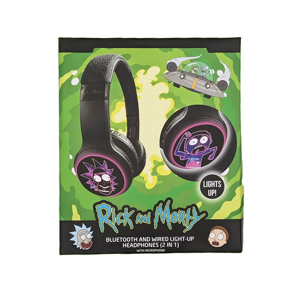  Rick & Morty LED Trådlösa On-Ear Hörlurar