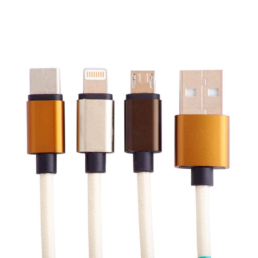 Squishmallows Squishmallows Laddningskabel 1,2m 3in1 USB-C/Micro/Lightning Cam