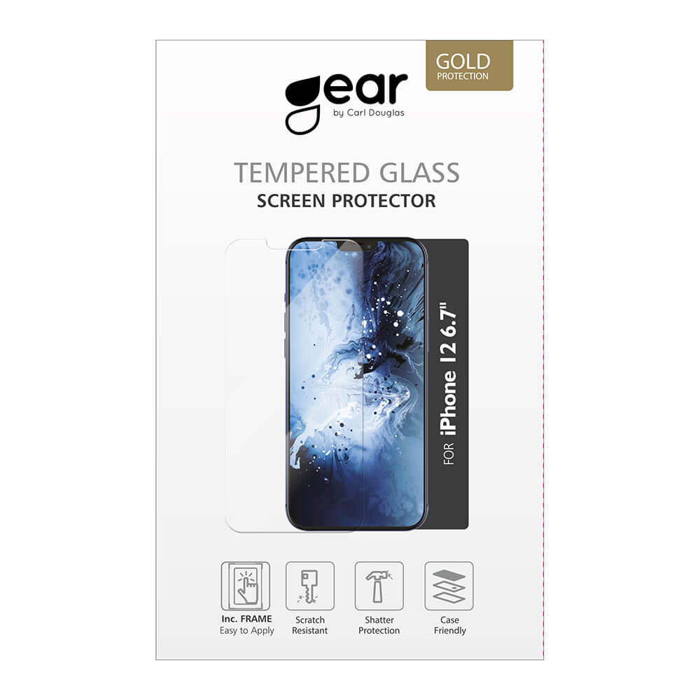 Gear GEAR iPhone 12 Pro Max Skärmskydd Full Cover Inkl. Monteringsram
