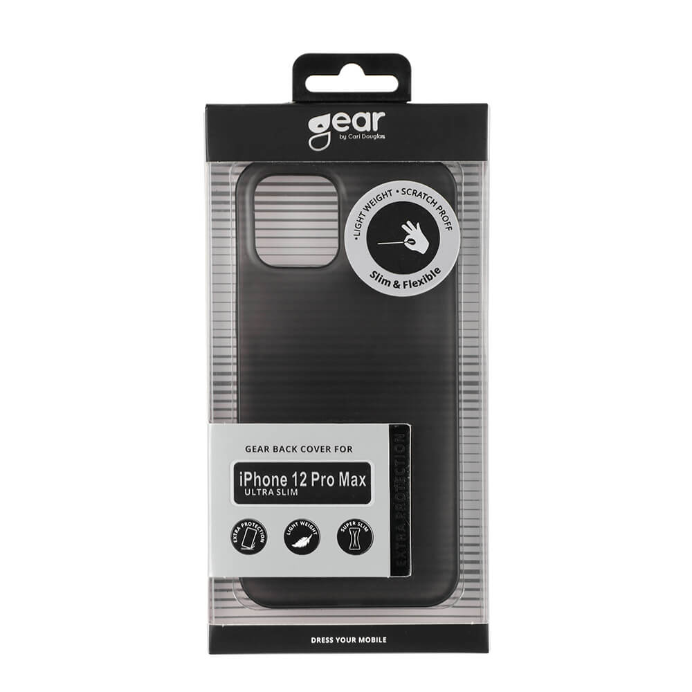 Gear GEAR iPhone 12 Pro Max Mobilskal Ultraslim Svart