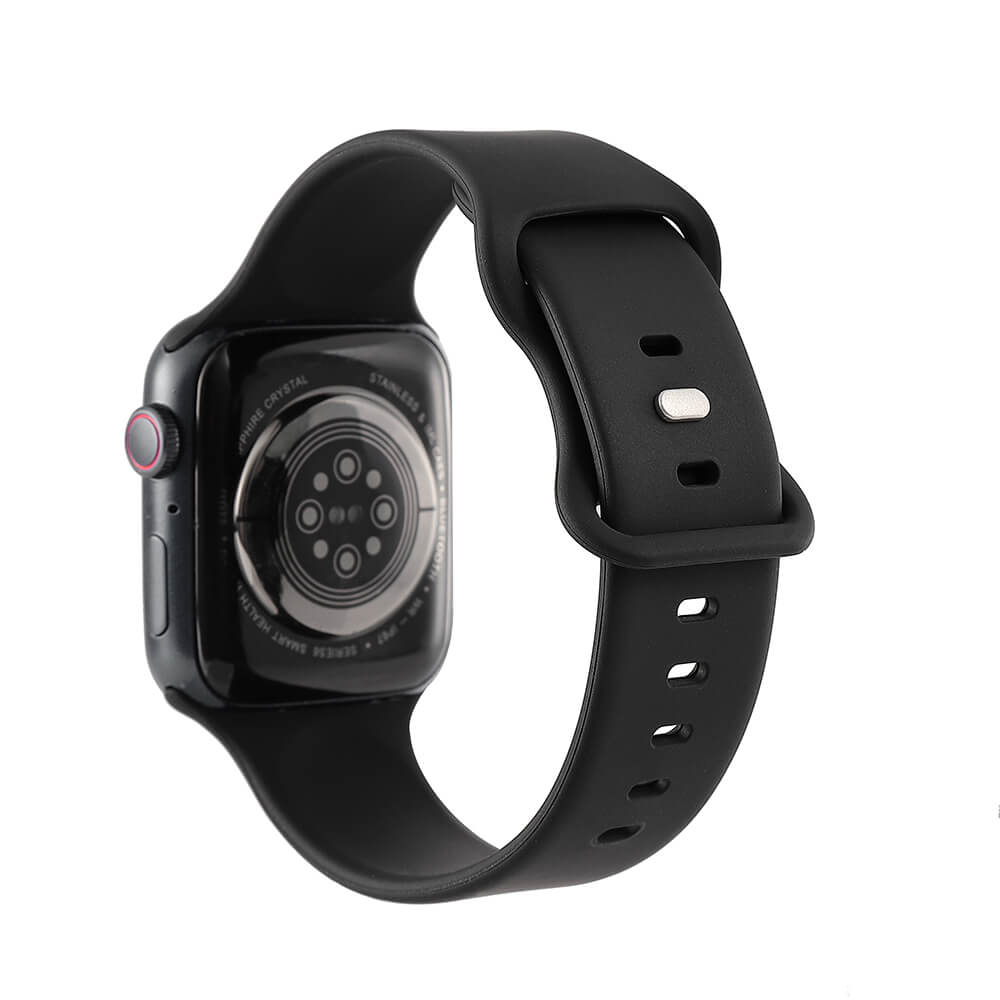 Gear GEAR Klockarmband Silikon Apple Watch 42/44/45/46/49 mm Svart