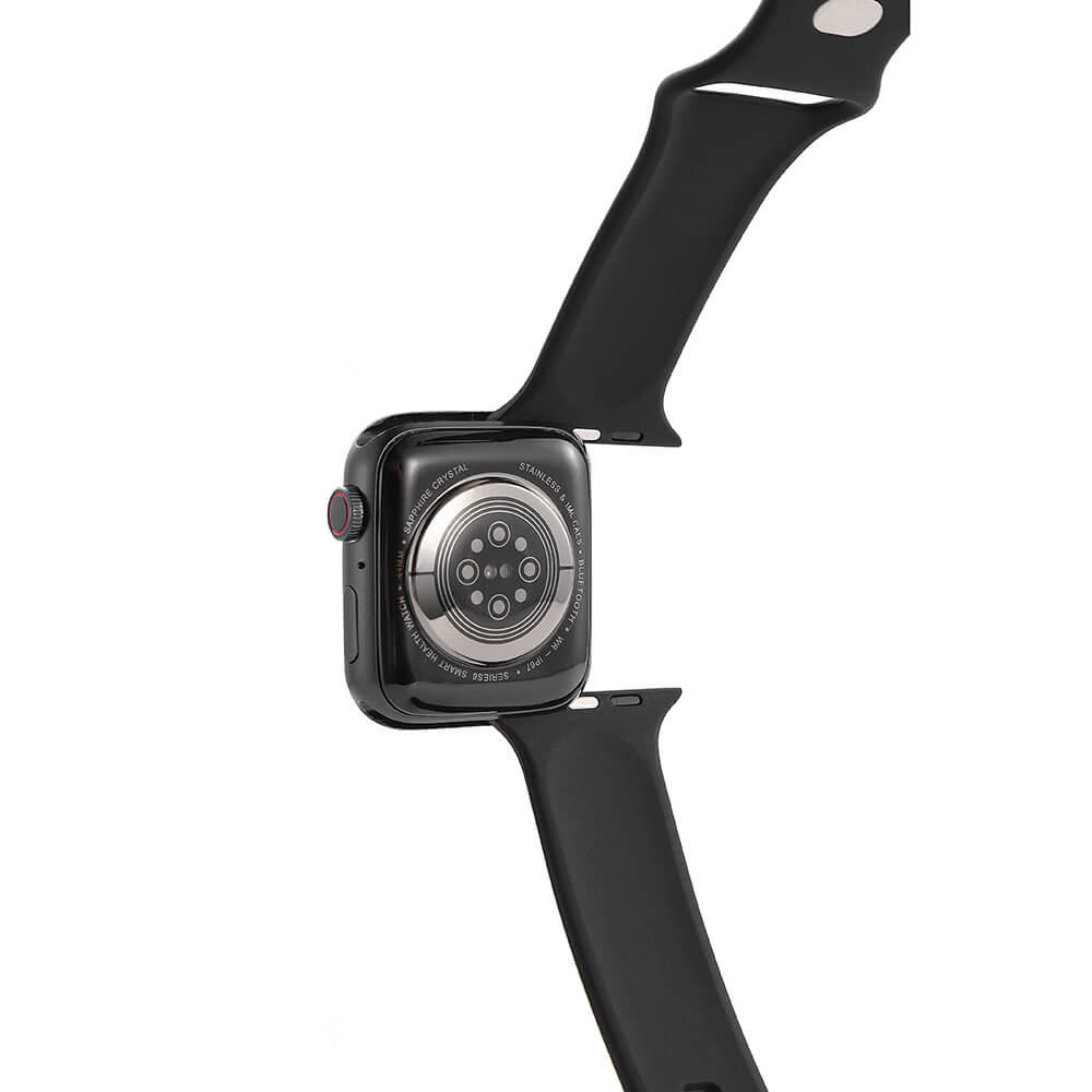 Gear GEAR Klockarmband Silikon Apple Watch 42/44/45/46/49 mm Svart