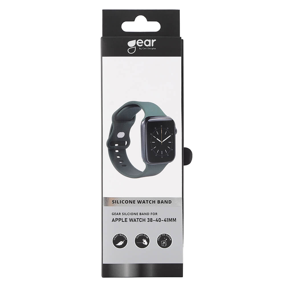Gear GEAR Klockarmband Silikon Apple Watch 38/40/41/42 mm Grön