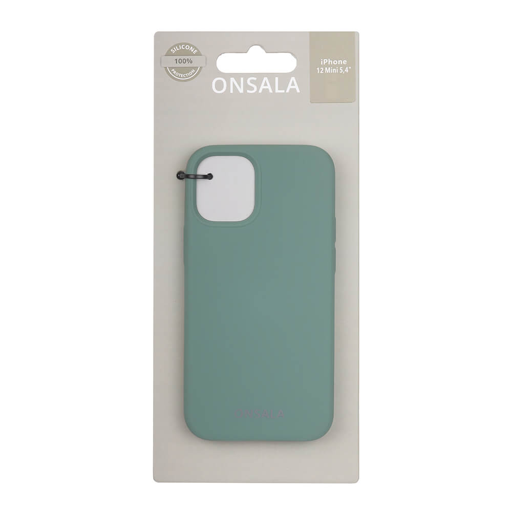 Onsala ONSALA iPhone 12 Mini Mobilskal Silikon Pine Green
