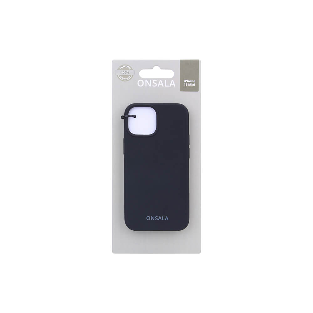 Onsala ONSALA iPhone 13 Mini Mobilskal Silikon Svart