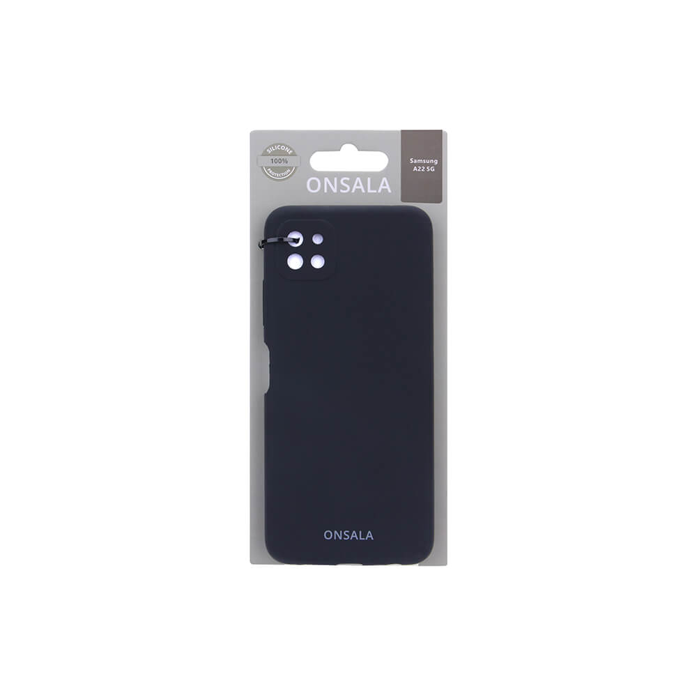 Onsala ONSALA Samsung Galaxy A22 5G Mobilskal Silikon Svart