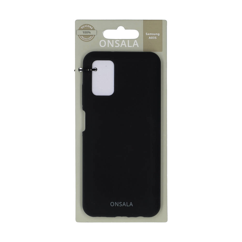 Onsala ONSALA Samsung Galaxy A03s Mobilskal Silikon Svart