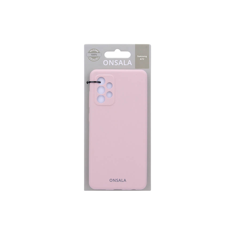 Onsala ONSALA Samsung Galaxy A72 Mobilskal Silikon Sand Rosa