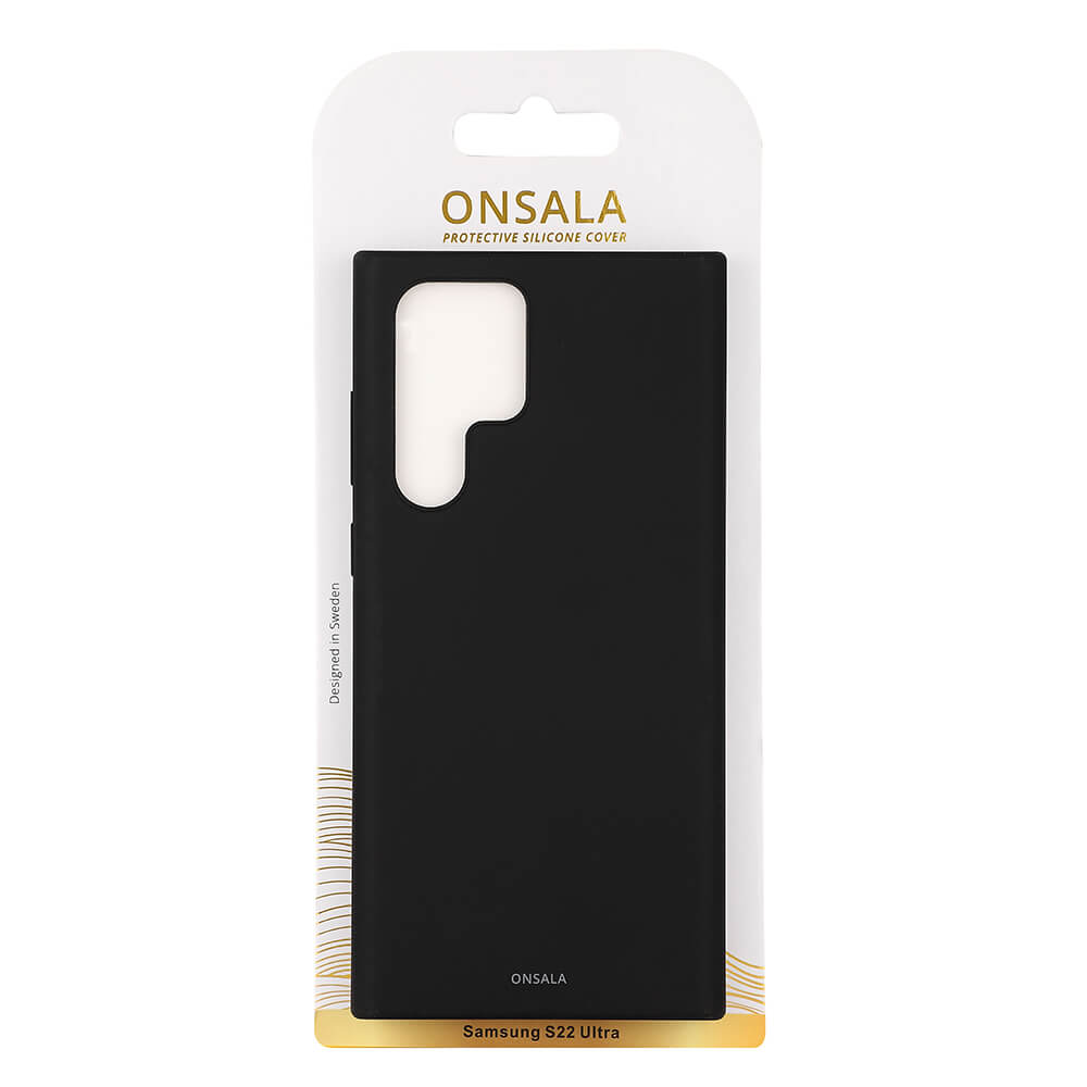 Onsala ONSALA Samsung Galaxy S22 Ultra Mobilskal Silikon Svart