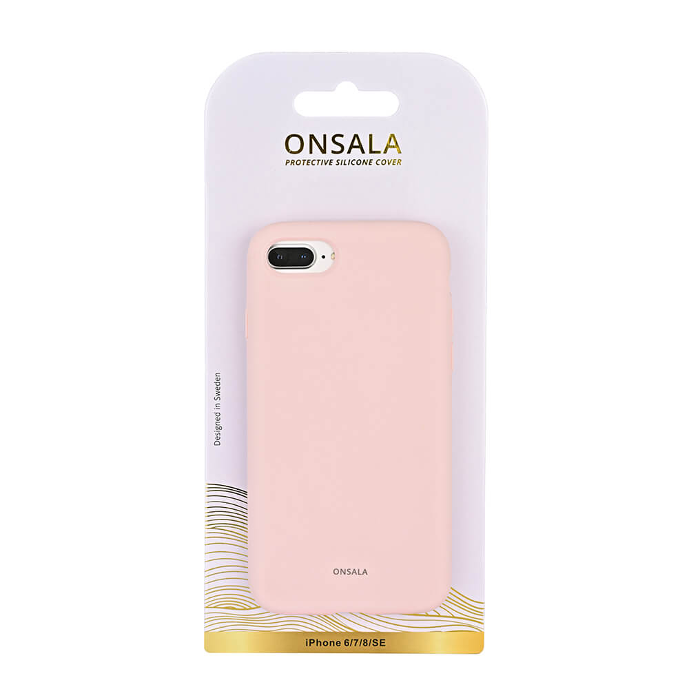 Onsala ONSALA iPhone 6/7/8/SE Mobilskal Silikon Kritrosa
