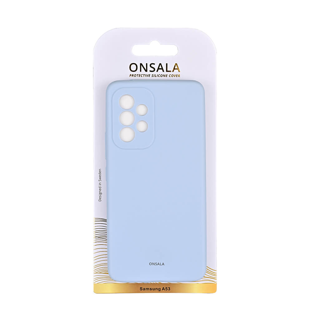 Onsala ONSALA Samsung Galaxy A53 Mobilskal Silikon Ljus Blå
