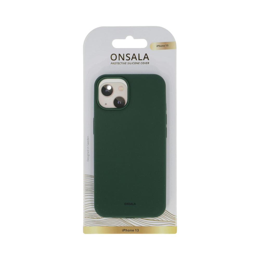 Onsala ONSALA iPhone 13 Mobilskal Silikon Olivgrön