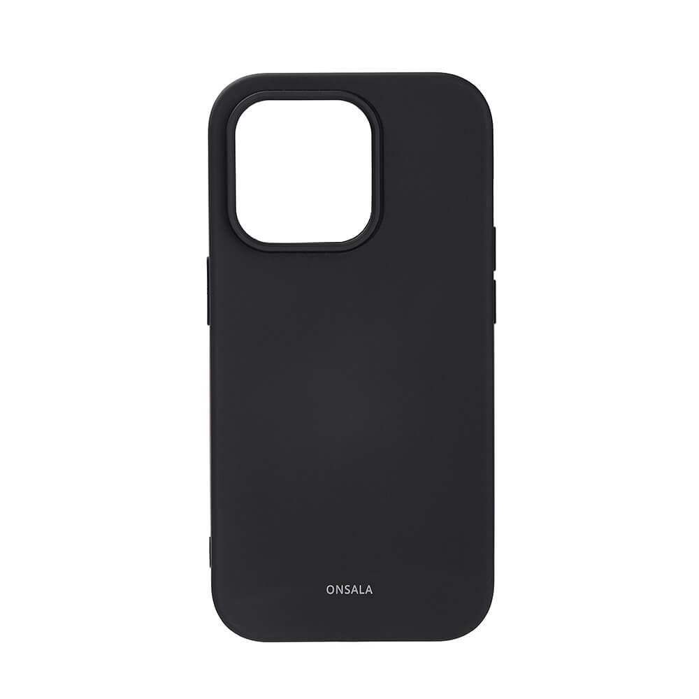 Onsala ONSALA iPhone 14 Pro Mobilskal Silikon Svart