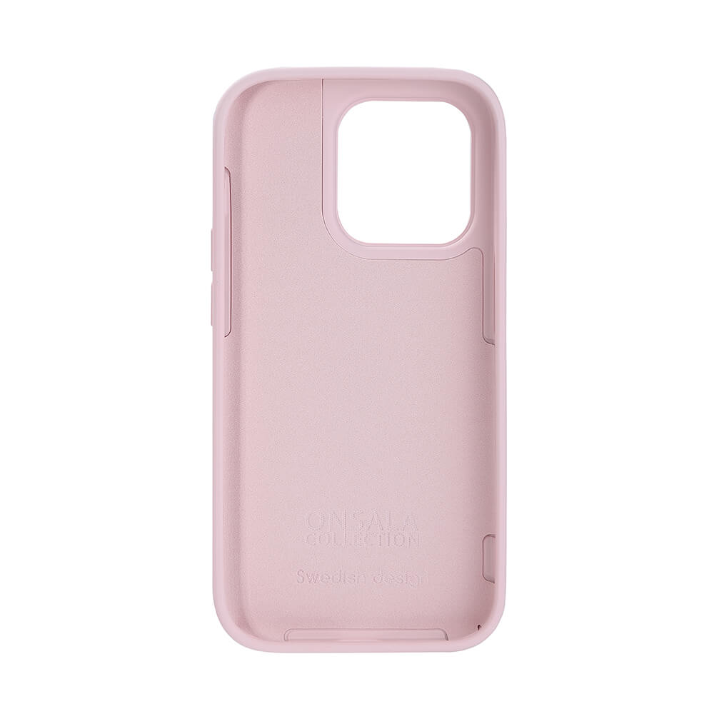 Onsala ONSALA iPhone 14 Pro Mobilskal Silikon Chalk Pink