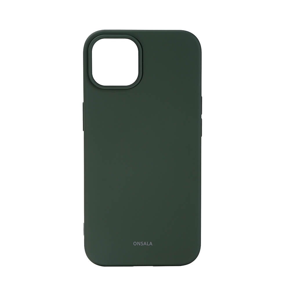 Onsala ONSALA iPhone 14 / 13 Mobilskal Silikon Olivgrön