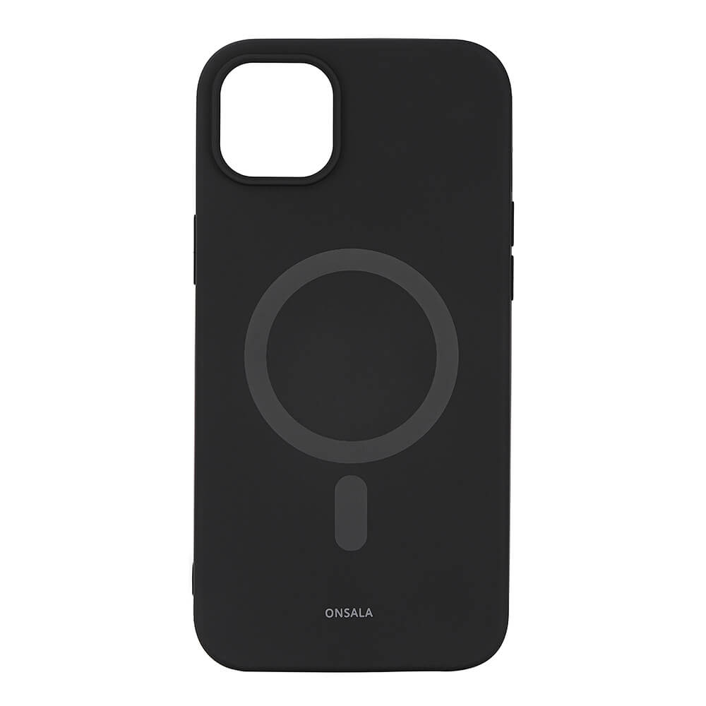 Onsala ONSALA iPhone 14 Plus Mobilskal Silikon MagSeries Svart