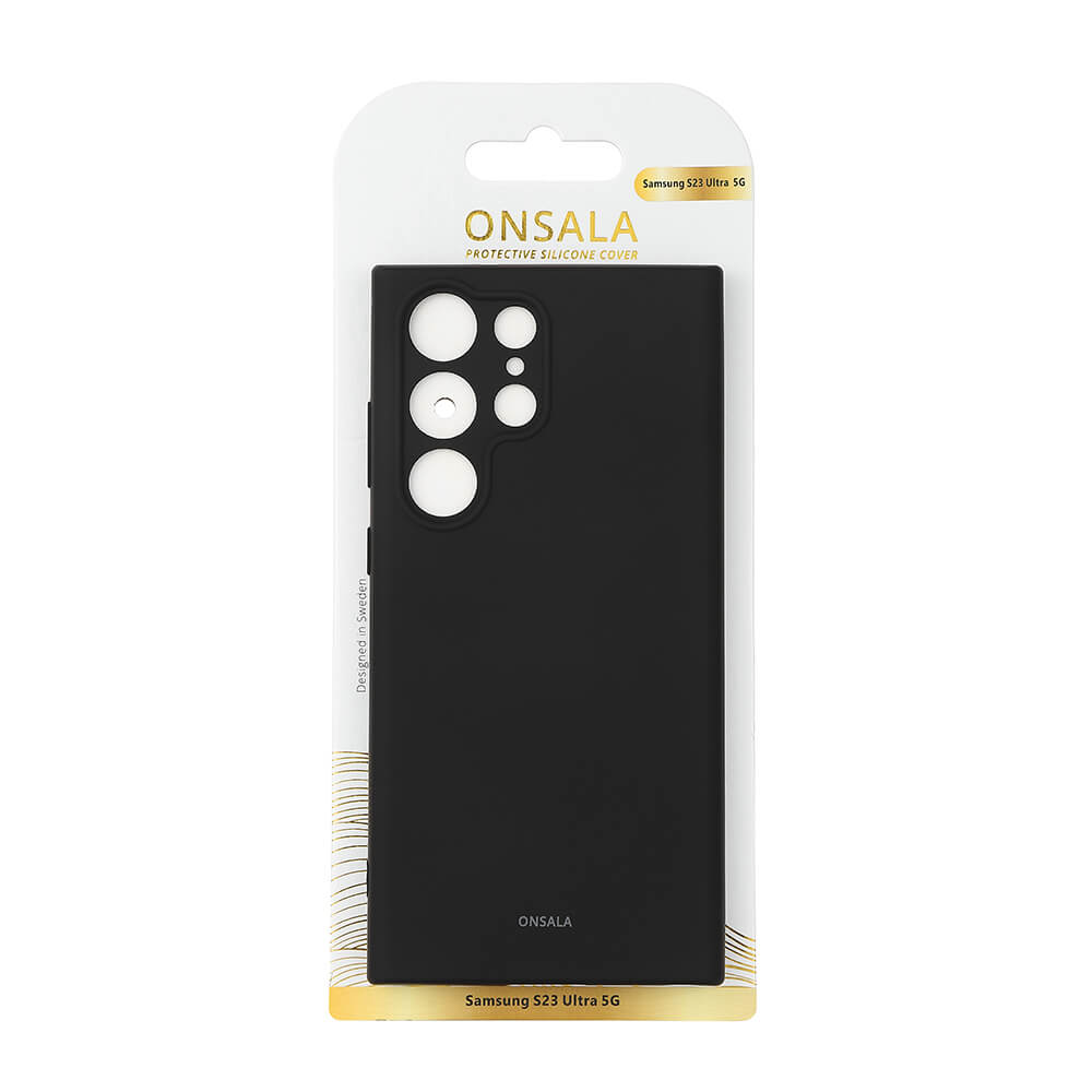 Onsala ONSALA Samsung Galaxy S23 Ultra Mobilskal Silikon Svart