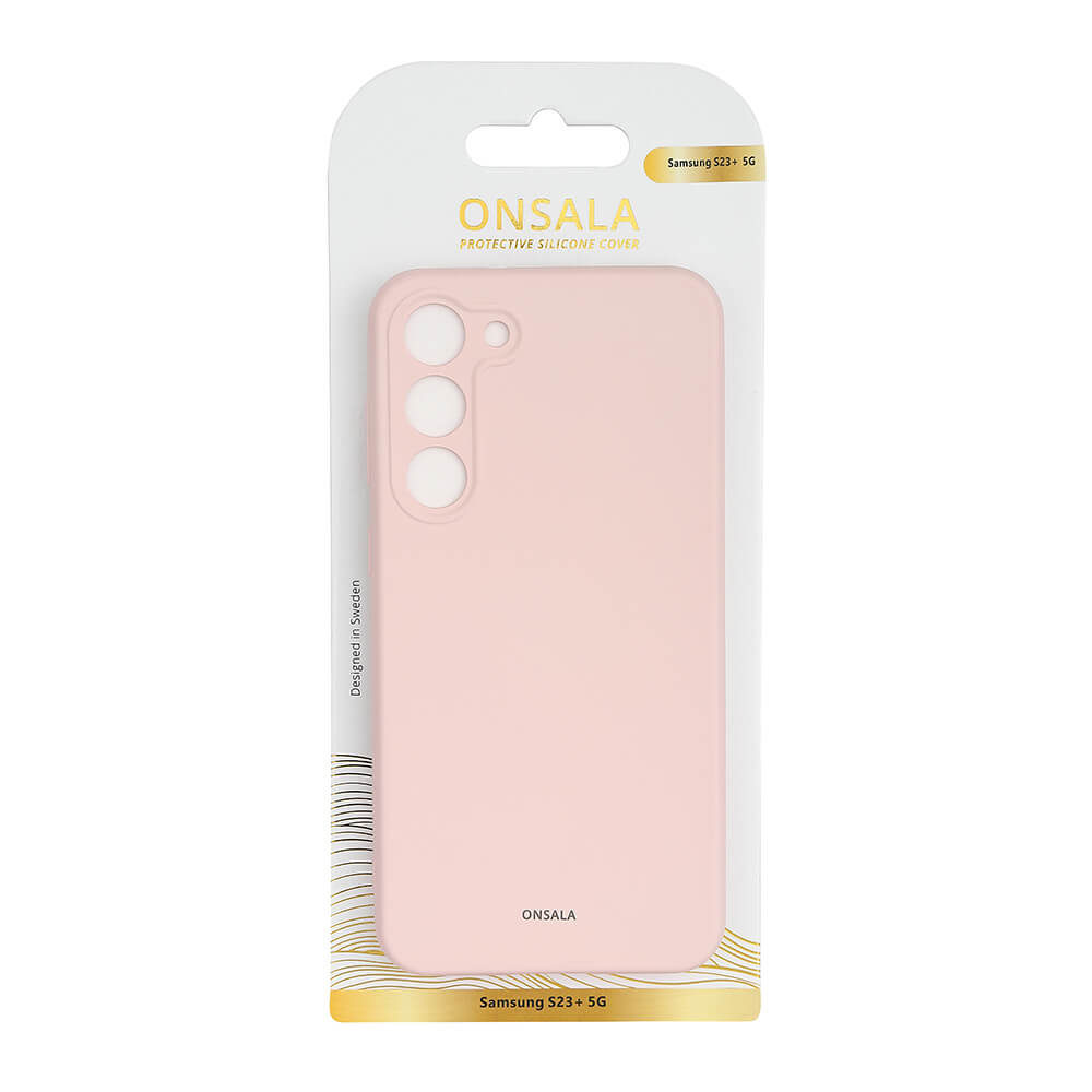 Onsala ONSALA Samsung Galaxy S23 Plus Mobilskal Silikon Chalk Pink