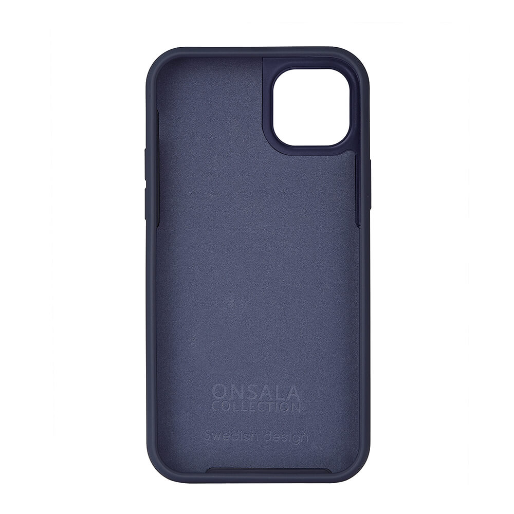 Onsala ONSALA iPhone 14 Plus Mobilskal Silikon Mörk Blå