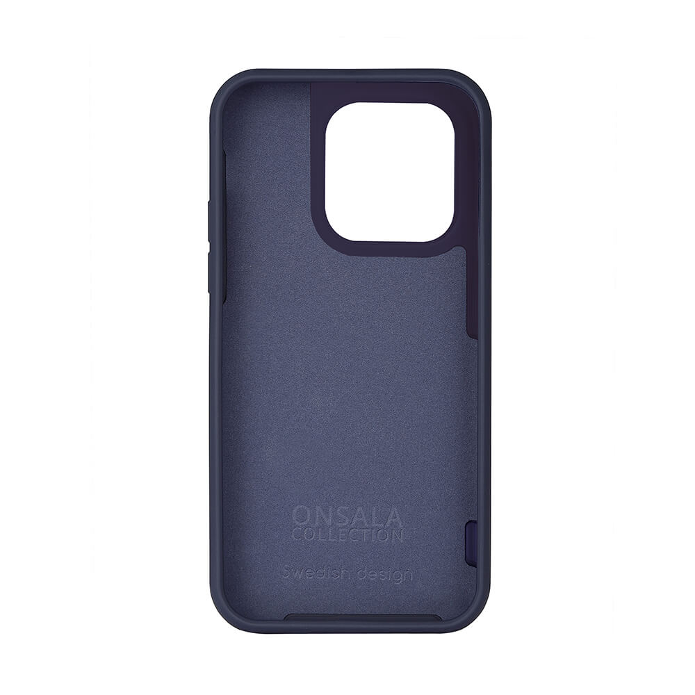 Onsala ONSALA iPhone 14 Pro Mobilskal Silikon Mörk Blå