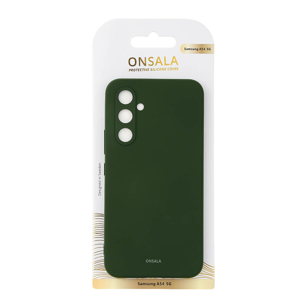 Onsala ONSALA Galaxy A54 5G Mobilskal Silikon Dark Green
