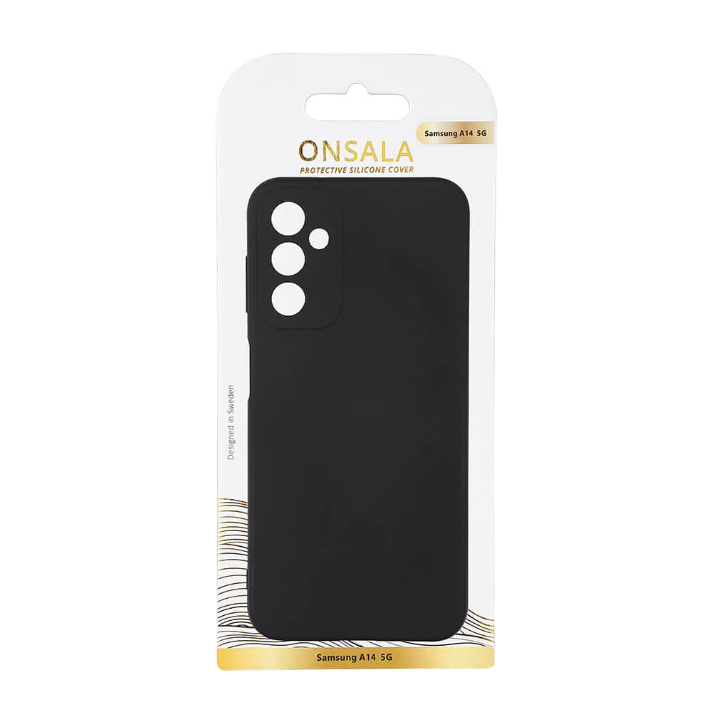 Onsala ONSALA Galaxy A14 4G/5G Mobilskal Silikon Svart