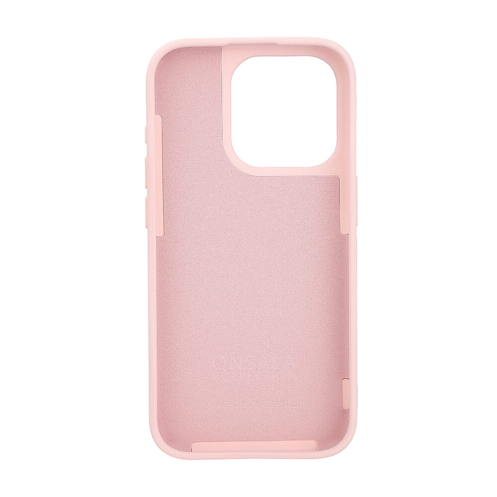 Onsala ONSALA iPhone 15 Pro MagSafe Skal Med Silikonyta Chalk Pink