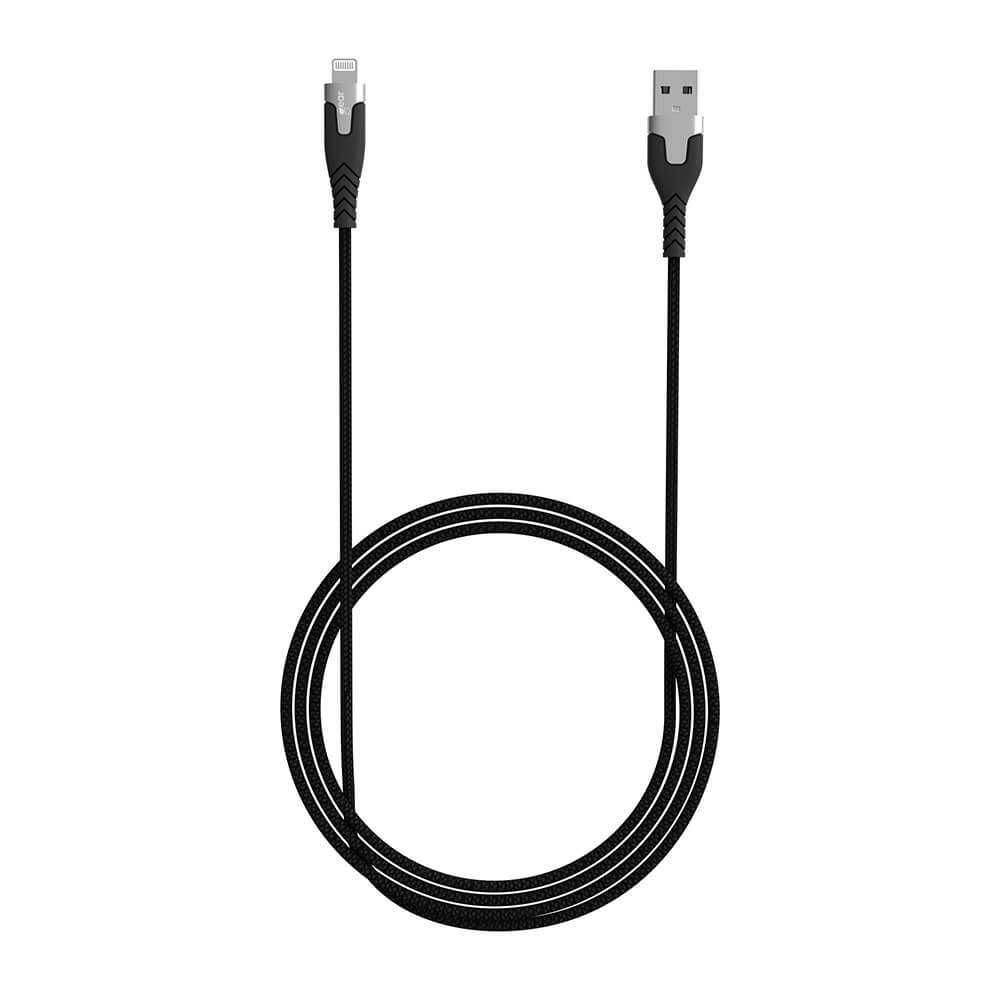 Gear GEAR Laddkabel PRO MFi USB-A - Lightning 1.5m Kevlarkabel Svart