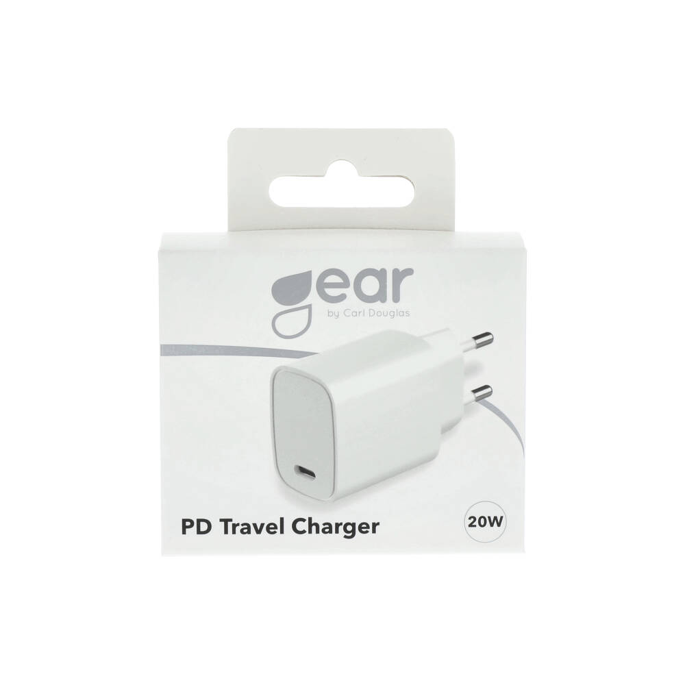Gear GEAR 20W PD Väggladdare USB-C Vit