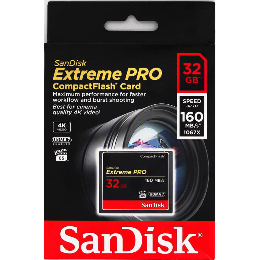 SanDisk SanDisk CF Extreme Pro 32 GB 160MB/s Minneskort
