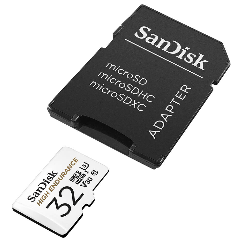 SanDisk SanDisk MicroSDHC 32 GB High Endurance med adapter