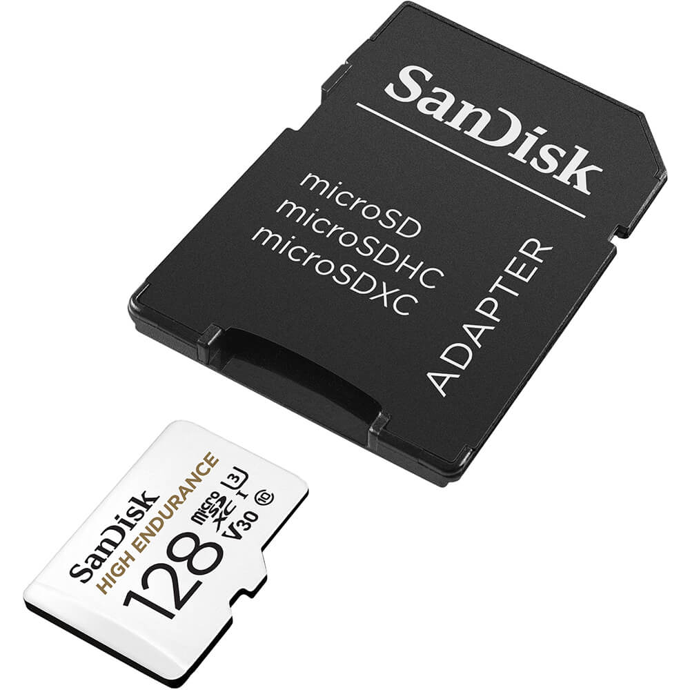 SanDisk SanDisk MicroSDXC 128 GB High Endurance Minneskort Inkl. Adapter