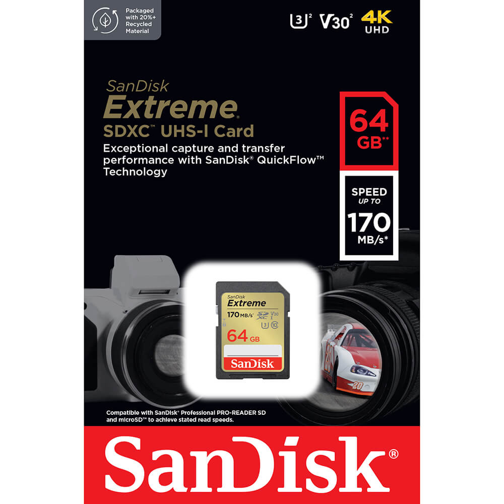 SanDisk SanDisk SDXC Extreme Pro 64 GB Minneskort