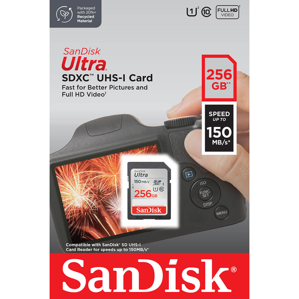 SanDisk SanDisk SDXC Ultra 256GB 150MB/s Minneskort