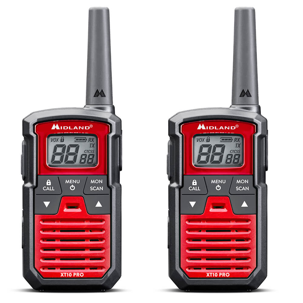 MIDLAND Midland Walkie Talkie XT10 Pro Svart/Röd