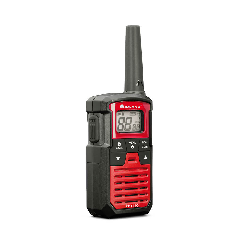 MIDLAND Midland Walkie Talkie XT10 Pro Svart/Röd