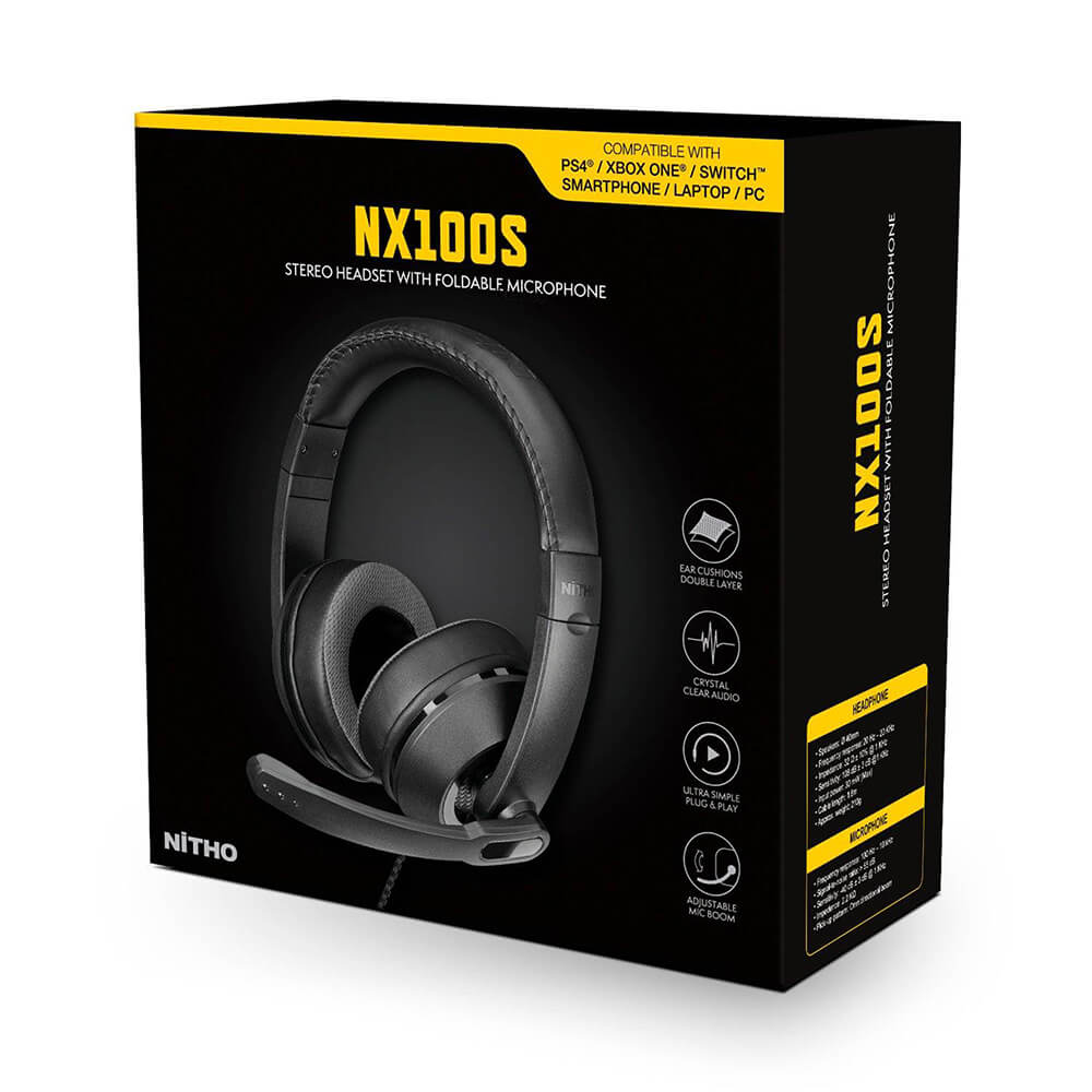 NITHO NITHO Headset Gaming NX100S Svart