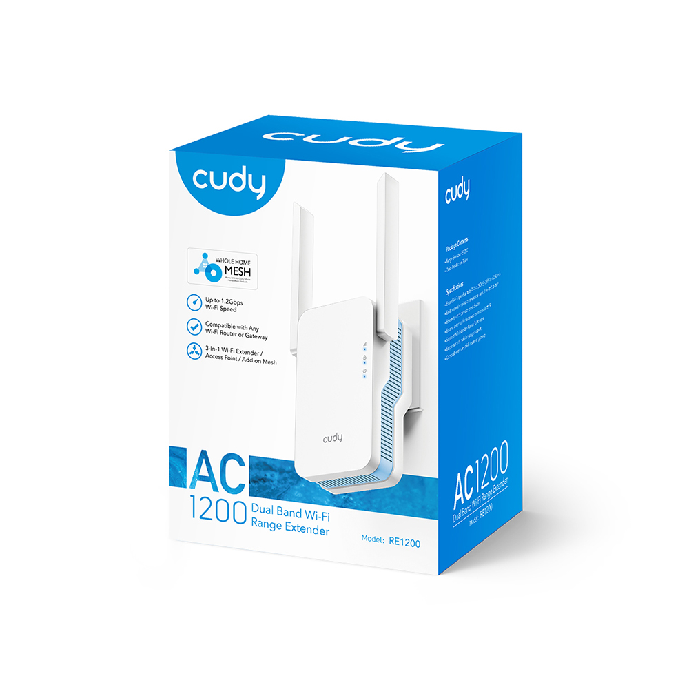 Cudy Cudy Wi-Fi Repeater RE1200 AC1200 Mesh Vit
