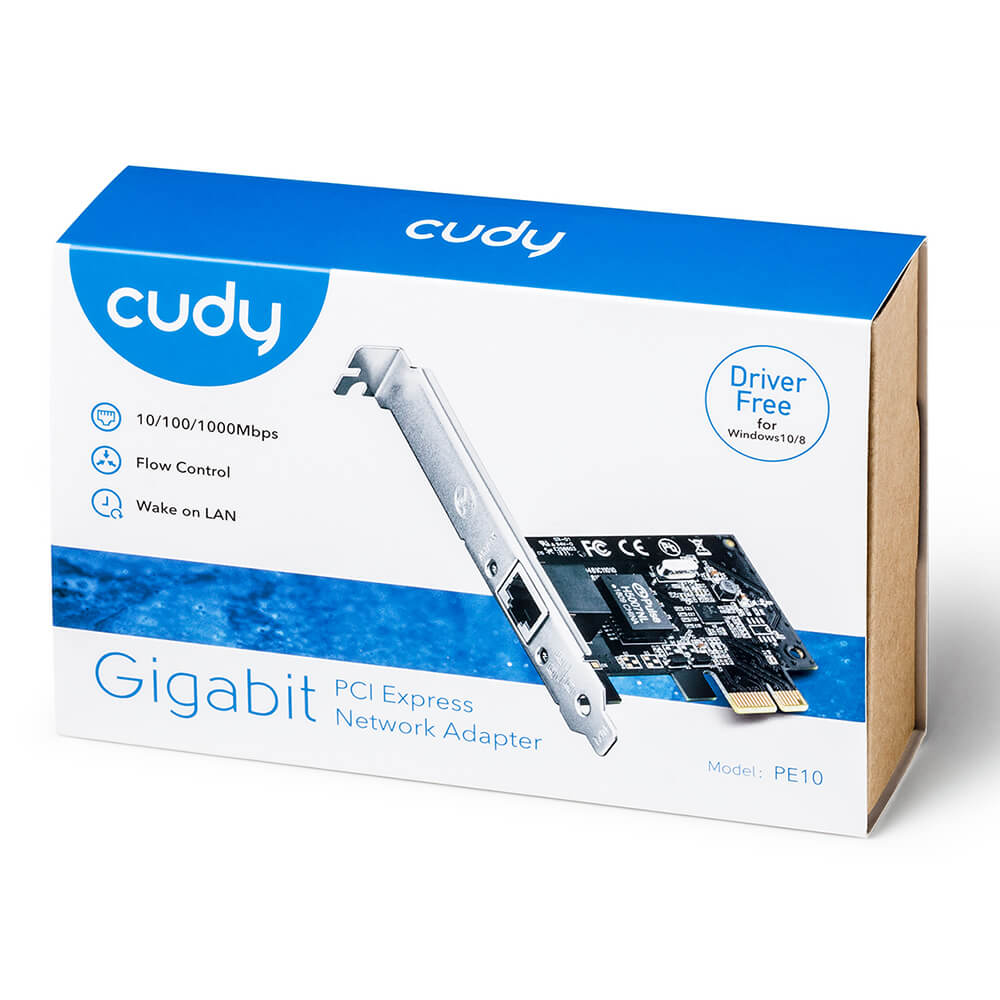 Cudy Cudy Adapter PCI-E PE10 Gigabit 1P Low Profile