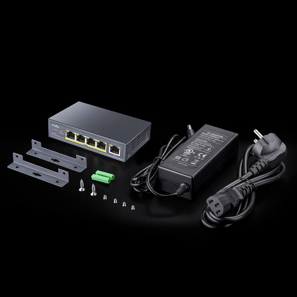 Cudy Cudy Switch GS1005P 5-port Gigabit PoE+ 60W Grå