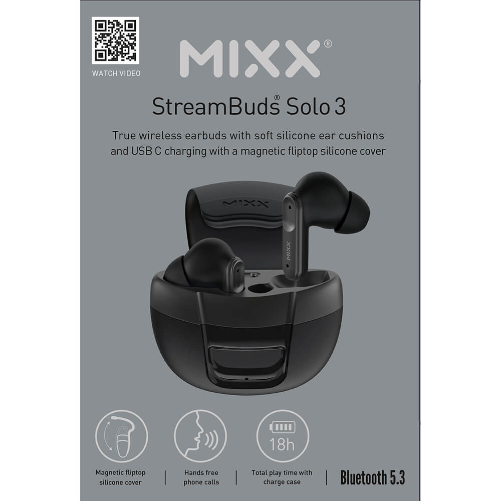 MIXX MIXX In-Ear TWS Hörlurar Solo 3 Svart