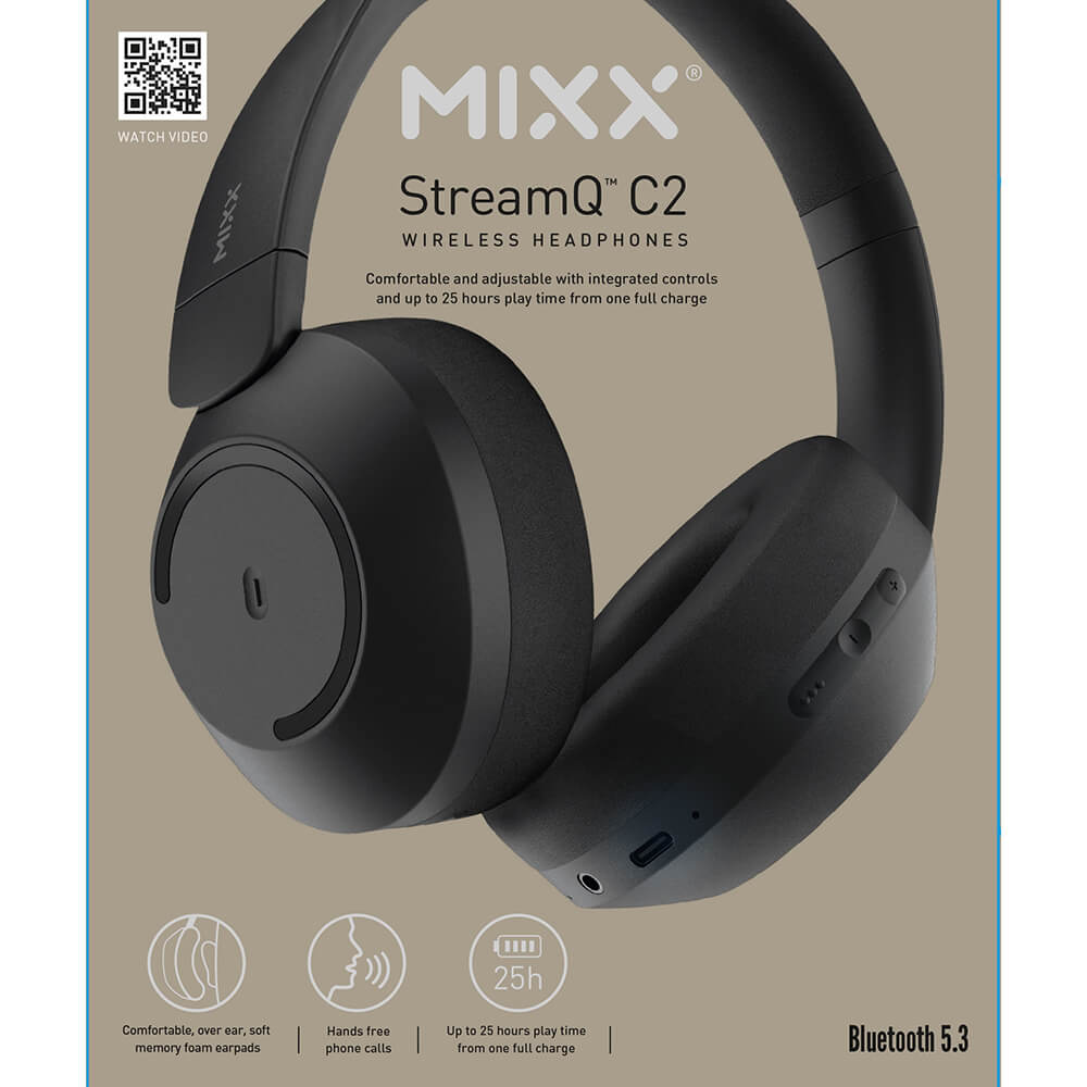 MIXX MIXX Over-Ear Trådlösa Hörlurar C2 Svart